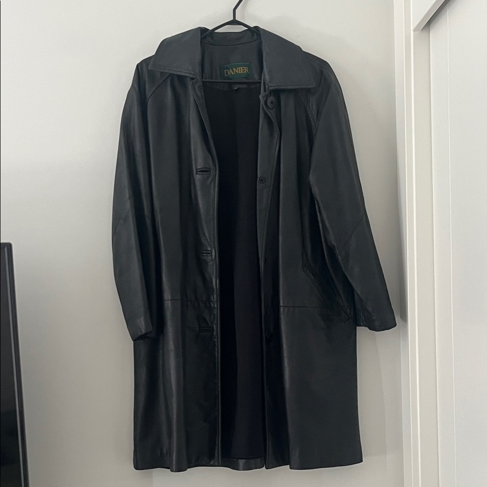 Danier Midnight Black Leather Jacket